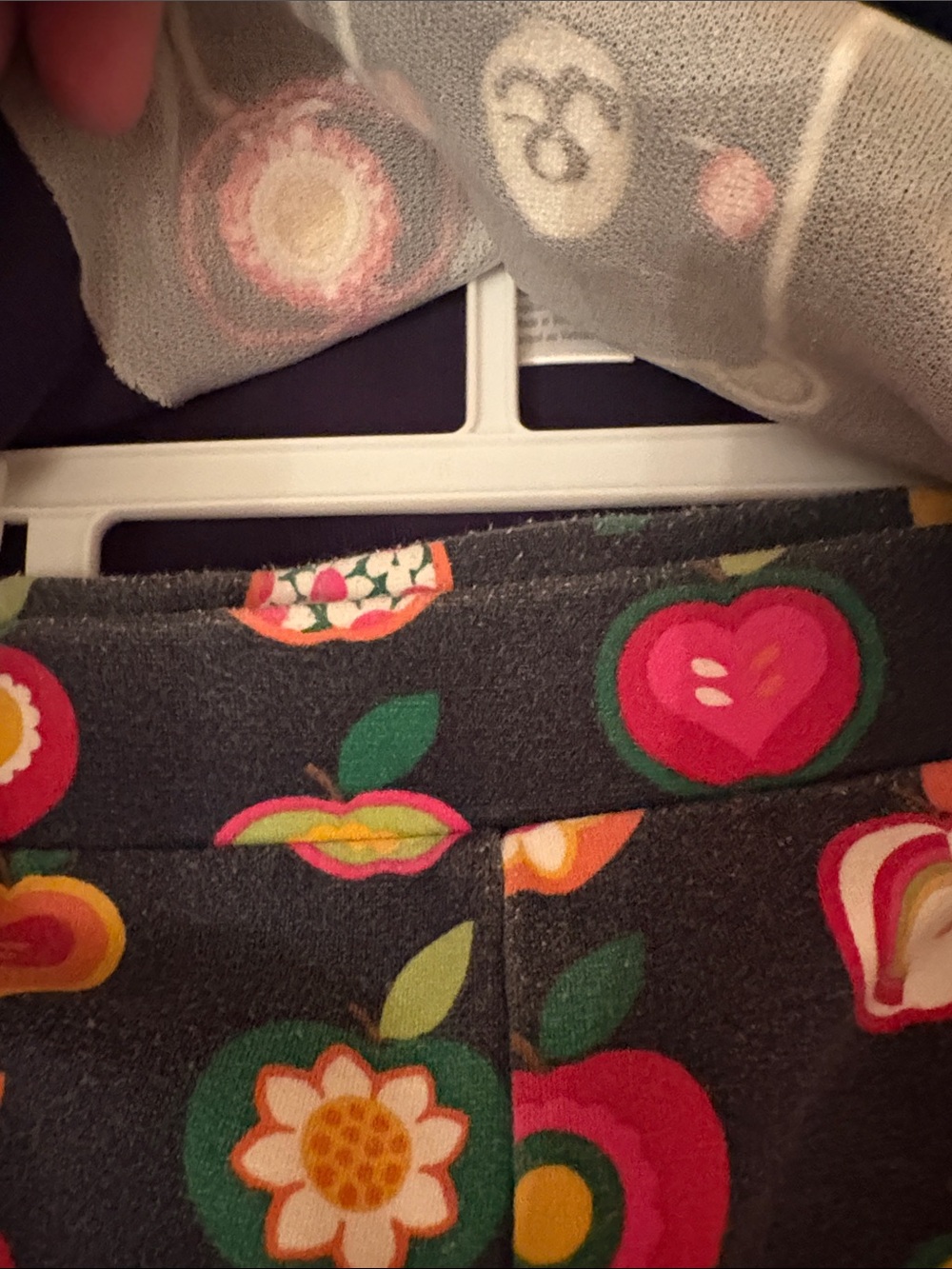 Gymboree Navy Shirt and Pant Set with Bear & Apple Print - Picture 4 of 5